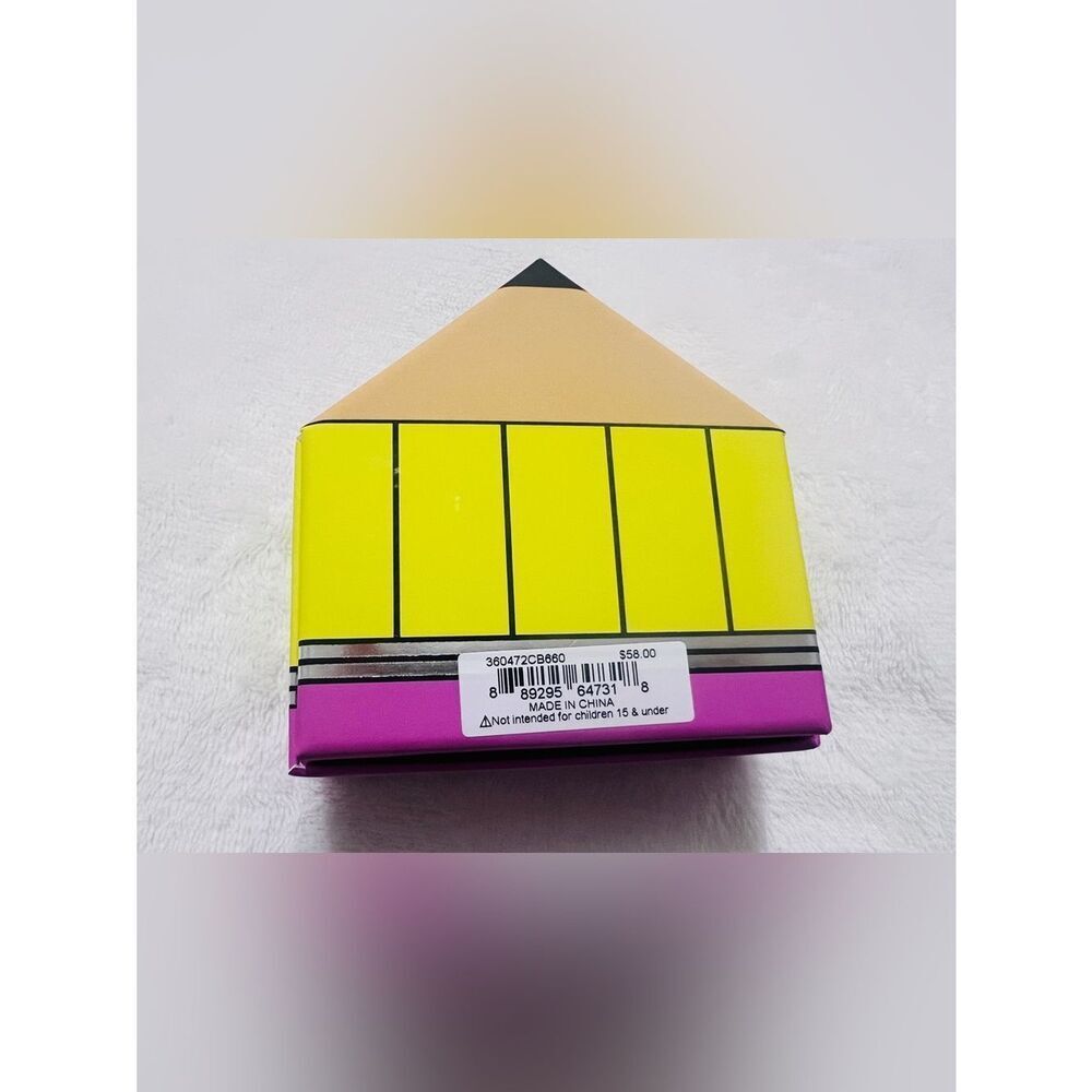 New BETSEY Johnson Pink Pencil Hinged Cuff Bracelet With Box Pink Color Orig $58 - Picture 5 of 5